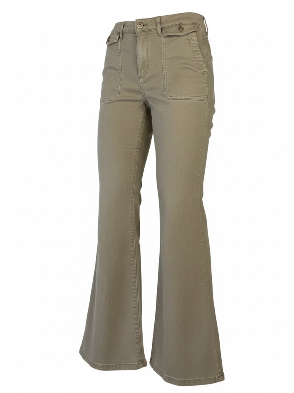 LOFT Olive Green Bootcut Utility Pants